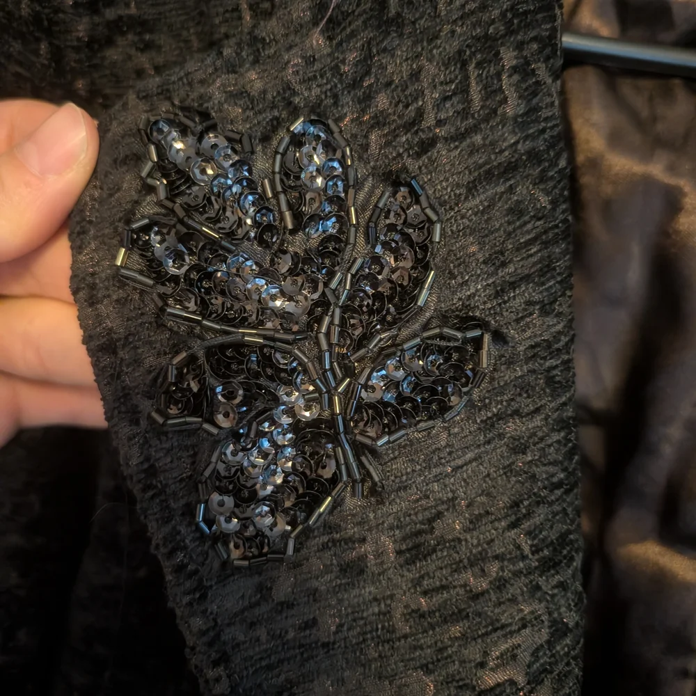 BKE Women's Black Textured Coat - Picture 3 of 9